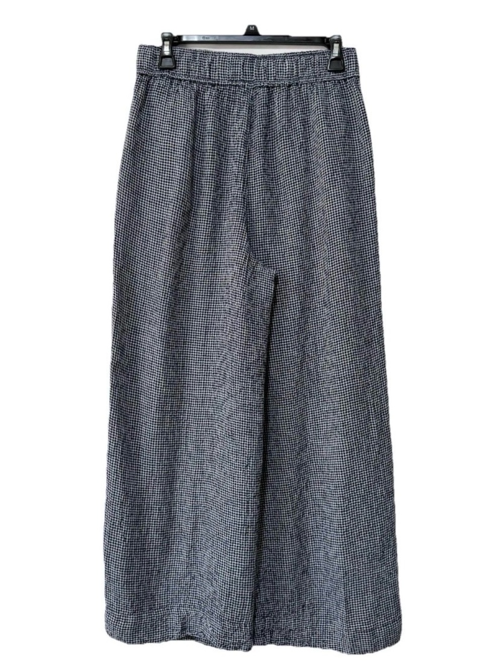 C&C California Navy and White Wide-Leg Pull-On Pants stretch waist with pockets